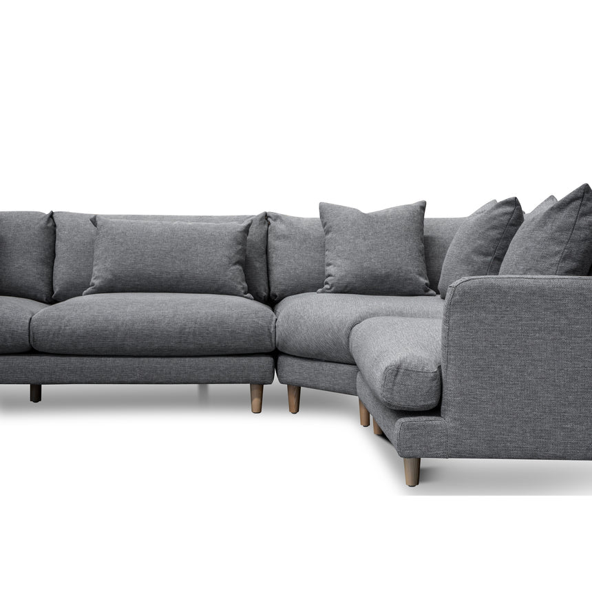 Right Return Modular Sofa - Graphite Grey - View 11