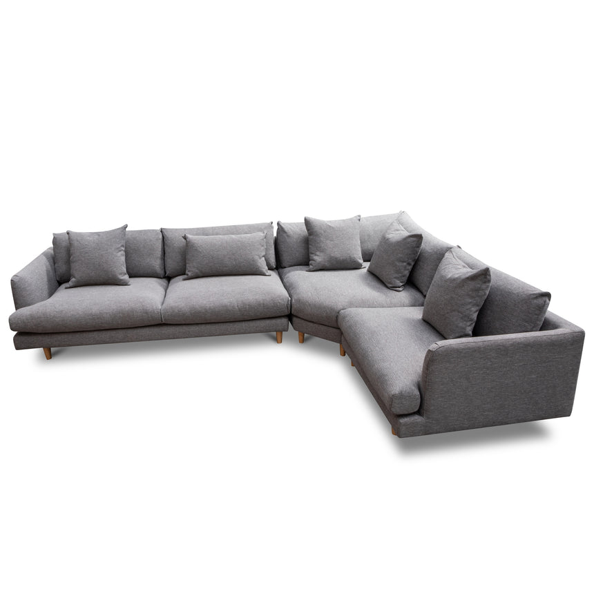 Right Return Modular Sofa - Graphite Grey - View 13