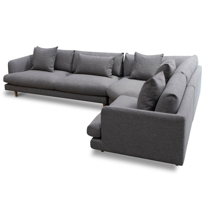 Right Return Modular Sofa - Graphite Grey - View 14