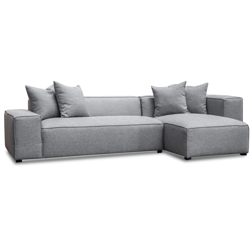 3 Seater Right Chaise Sofa - Graphite Grey - View 3