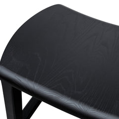 CBS2985-SU - Wooden Low Stool 45cm  - Black