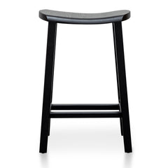 - Wooden Bar Stool - Black