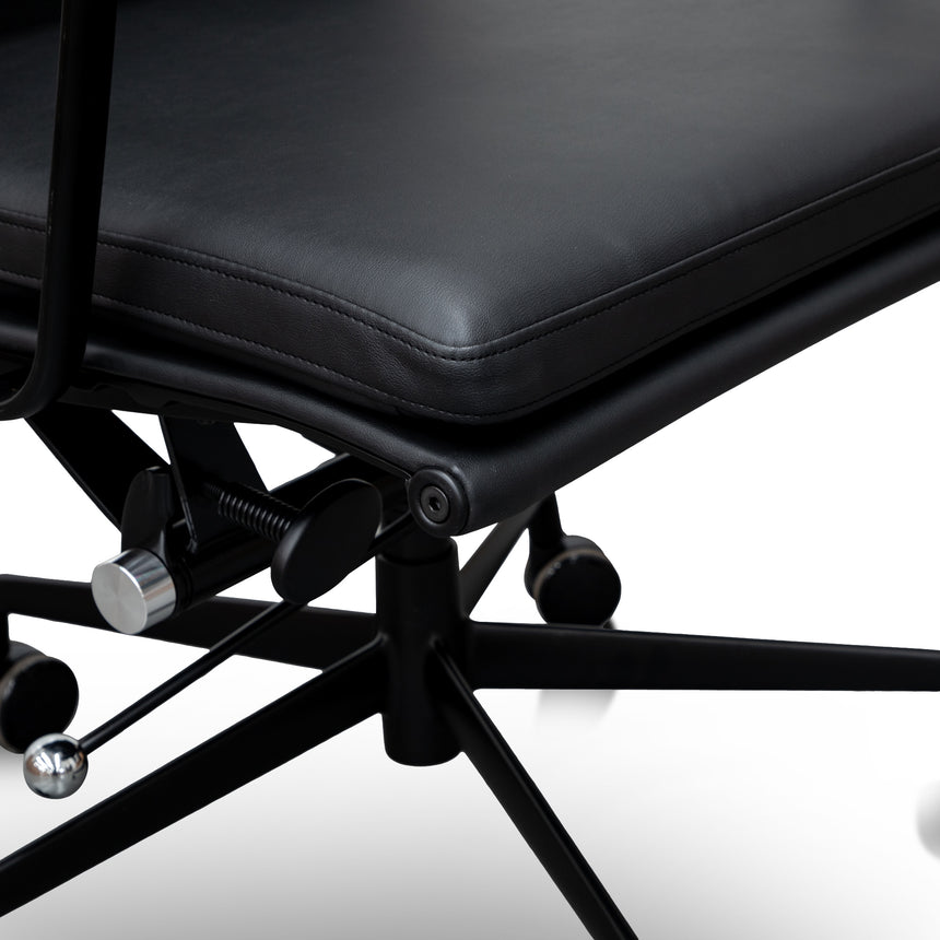High Back Office Chair | Full Black | Myka Home - View 9