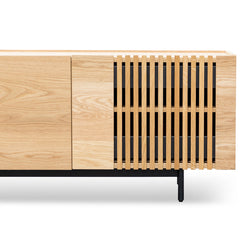 CTV2810-KD Entertainment TV Unit - Natural with Black Legs