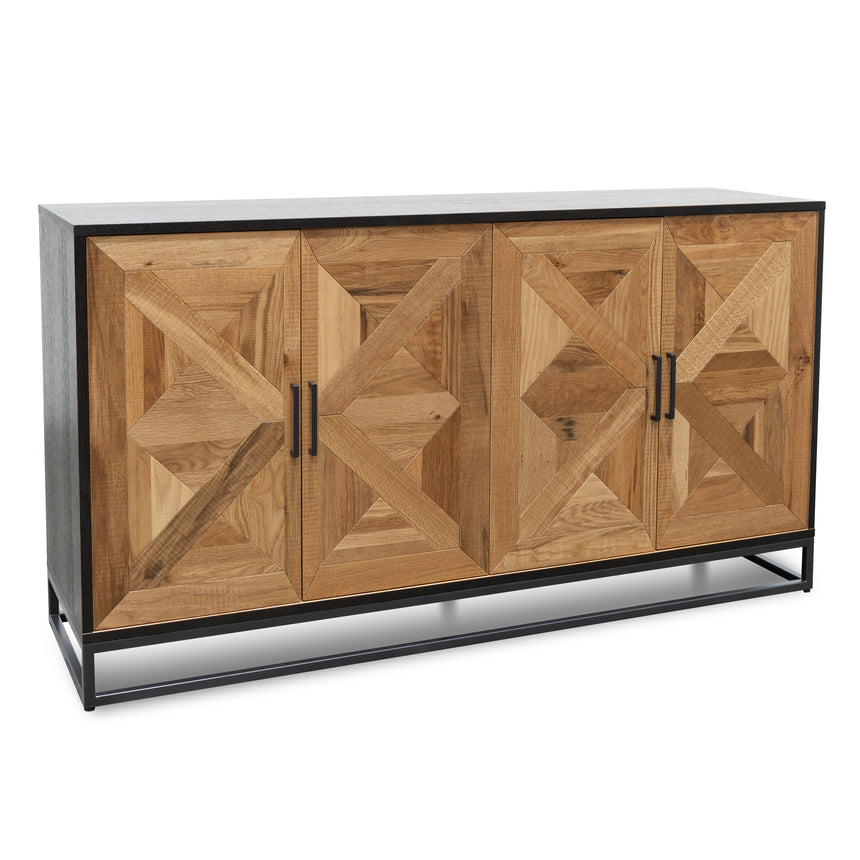 Wide Sideboard - European Knotty Oak and Peppercorn - View 2