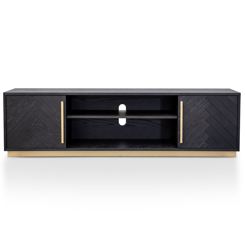 Entertainment TV Unit | Black and Brass | Myka Home - View 4