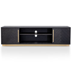 CTV2807-VN Entertainment TV Unit - Black and Brass