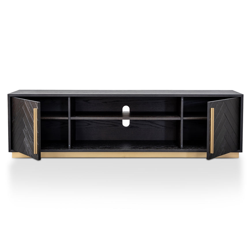 Entertainment TV Unit | Black and Brass | Myka Home - View 6