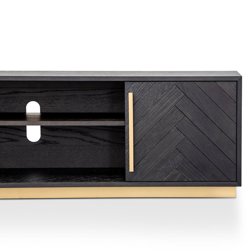 Entertainment TV Unit | Black and Brass | Myka Home - View 8