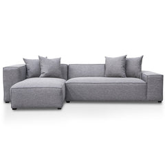CLC2850-CA 3 Seater Left Chaise Sofa - Graphite Grey