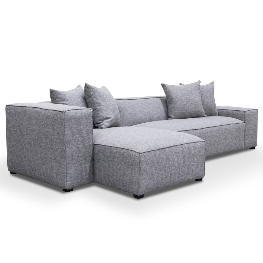 3 Seater Left Chaise Sofa - Graphite Grey - View 3
