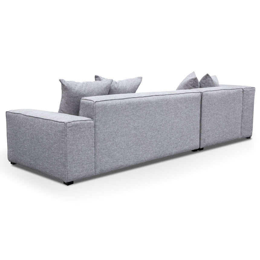 3 Seater Left Chaise Sofa - Graphite Grey - View 6