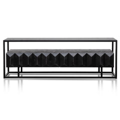 1.8m Entertainment TV Unit | Full Black | Myka Home
