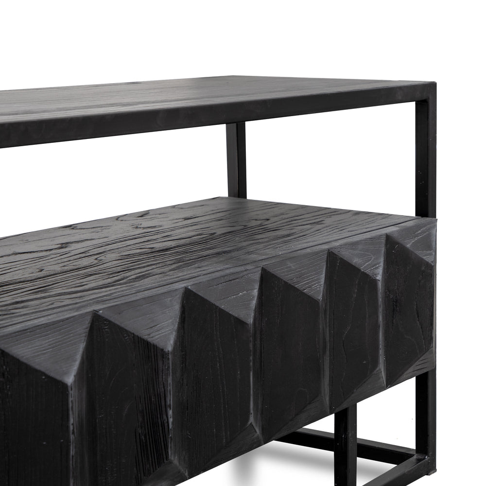 1.8m Entertainment TV Unit | Full Black | Myka Home - View 5