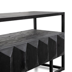 1.8m Entertainment TV Unit | Full Black | Myka Home