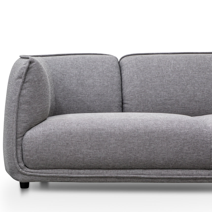 3 Seater Fabric Sofa- Graphite Grey - View 4