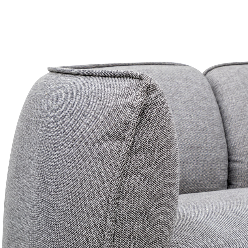3 Seater Fabric Sofa- Graphite Grey - View 6