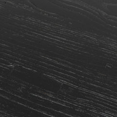 CDT2480 Reclaimed 140cm Round Dining Table - Rustic Black