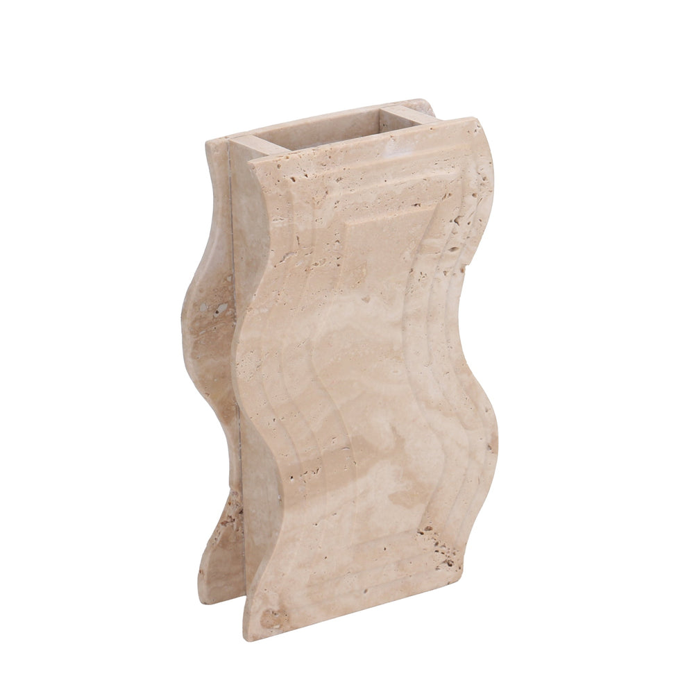 Curve Marble Base | Beige | Myka Home - View 3