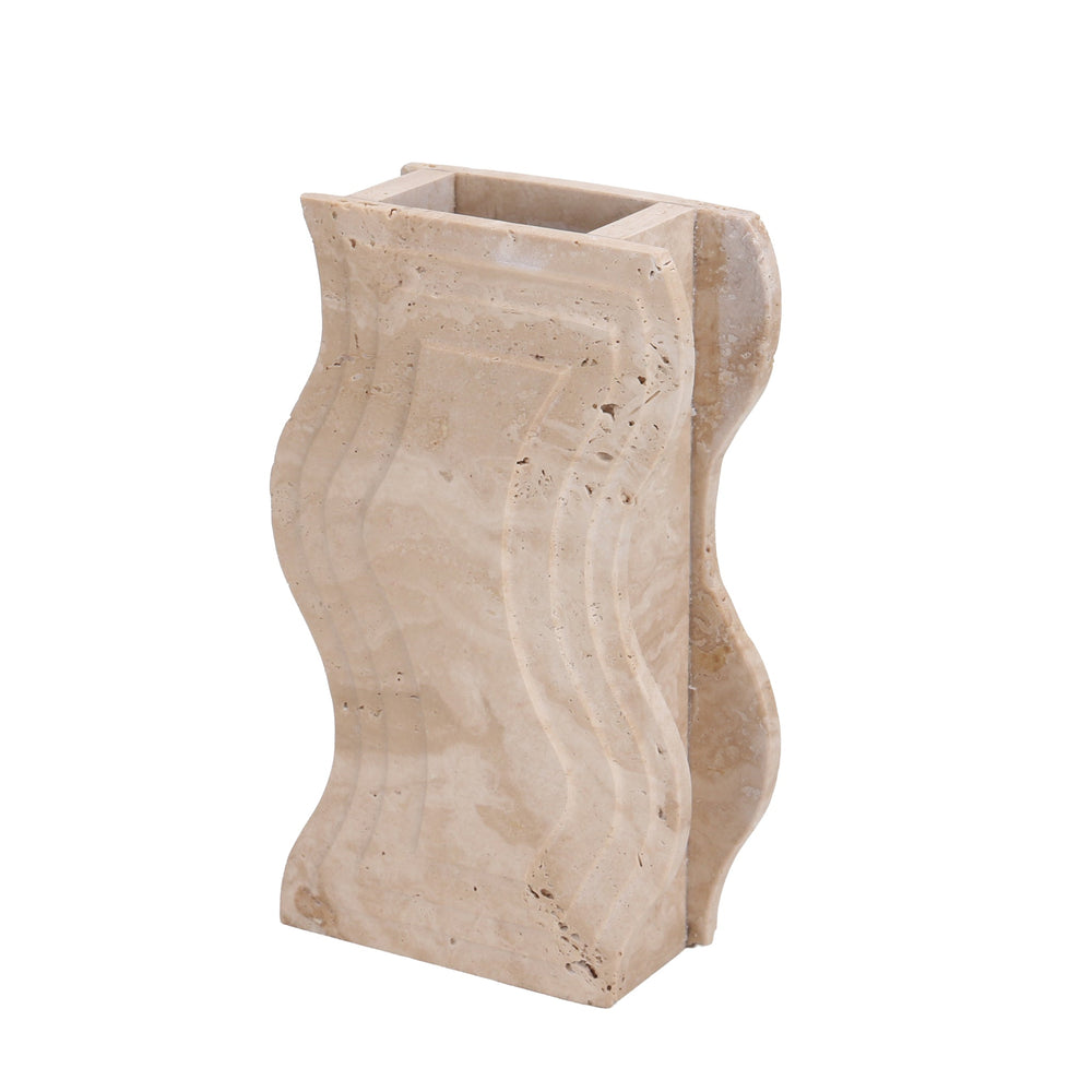 Curve Marble Base | Beige | Myka Home