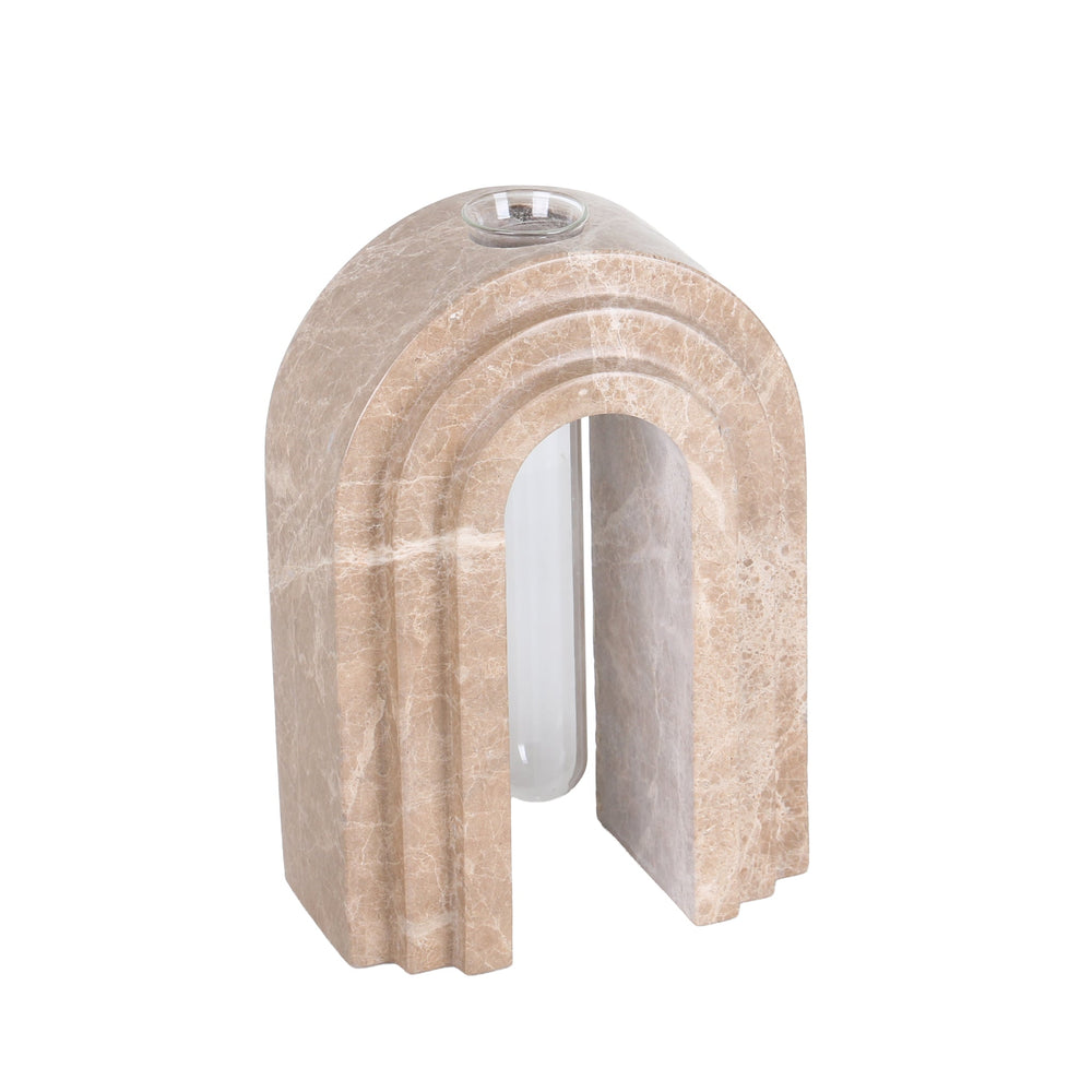 Marble Arch Vase | Light Coffee | Myka Home - View 4