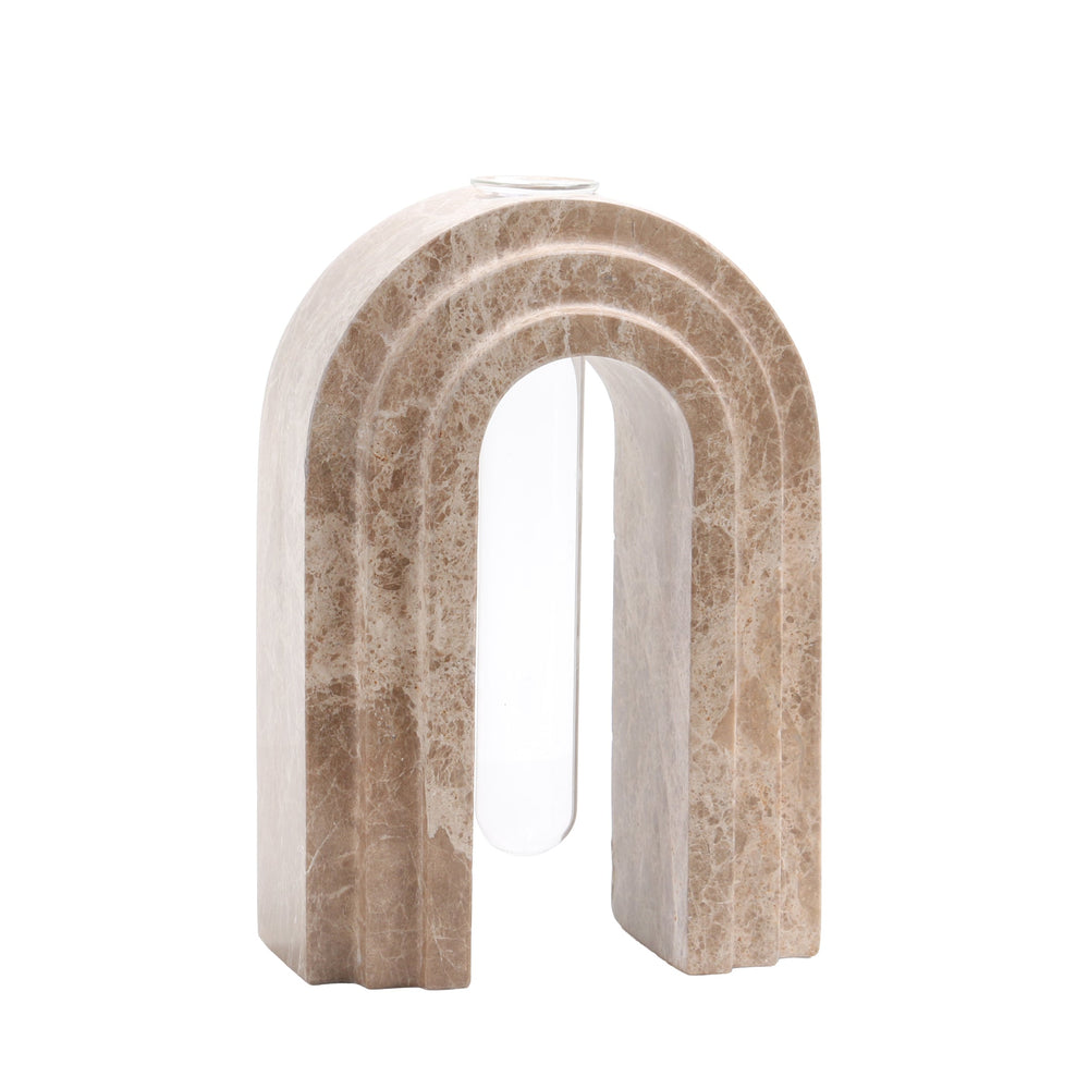 Marble Arch Vase | Light Coffee | Myka Home - View 2