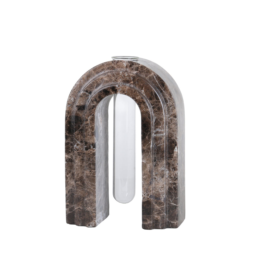 Marble Arch Vase | Dark Coffee | Myka Home - View 4