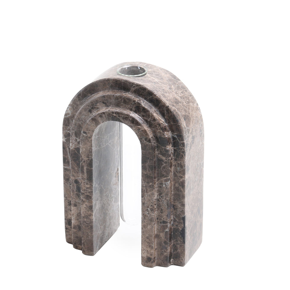 Marble Arch Vase | Dark Coffee | Myka Home