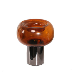 Amber Large Glass Vase | Brown | Myka Home
