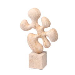 Geometric Marble Sculpture | Beige | Myka Home
