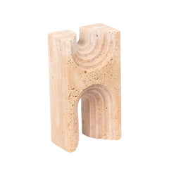 Carved Marble Sculpture | Beige | Myka Home