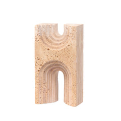 Carved Marble Sculpture | Beige | Myka Home
