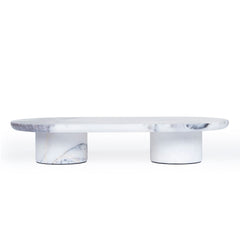 Natural Marble Tray | White | Myka Home