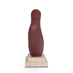 Organic Shape Marble Sculpture | Maroon | Myka Home