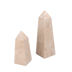 Obelisks Small Sculpture | Beige | Myka Home
