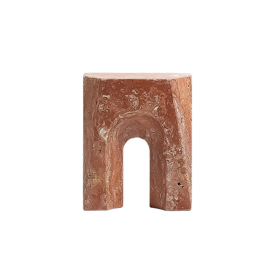 Arch Short Marble Sclupture | Red | Myka Home
