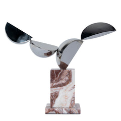 Silver Winged Sculpture | Red Ochre | Myka Home