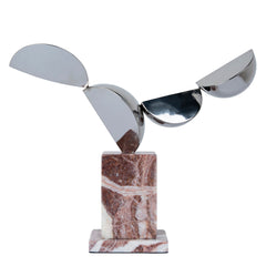 Silver Winged Sculpture | Red Ochre | Myka Home