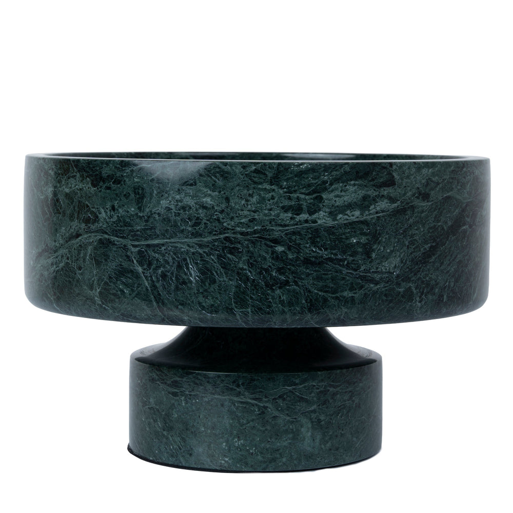 Round Marble Tray | Green | Myka Home - View 3