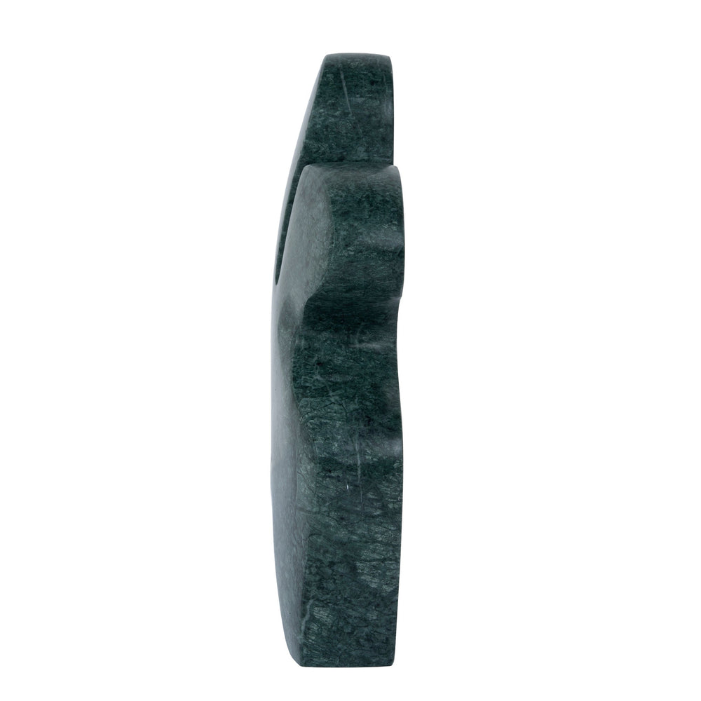 Carved Marble Accent Sculpture | Green | Myka Home - View 3