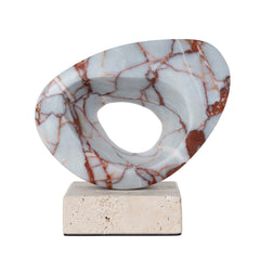 Halo Marble Sculpture | Bulgari Red | Myka Home