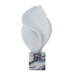 Geometric Marble Sculpture | Bulgari White | Myka Home