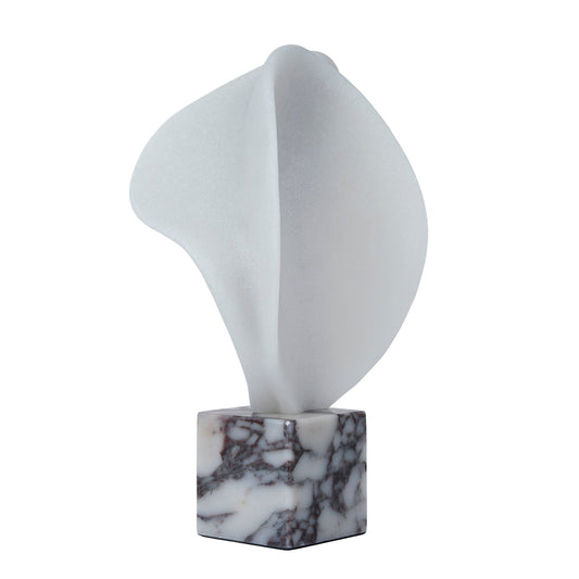 Geometric Marble Sculpture | Bulgari White | Myka Home