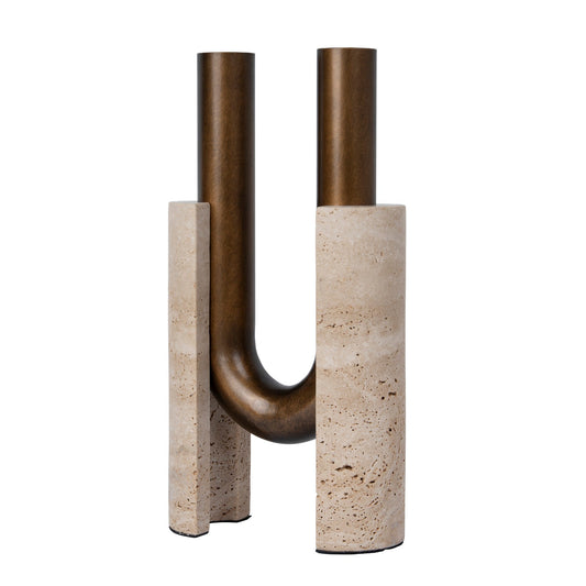 U-Shape Vase | Darkend Bronze | Myka Home