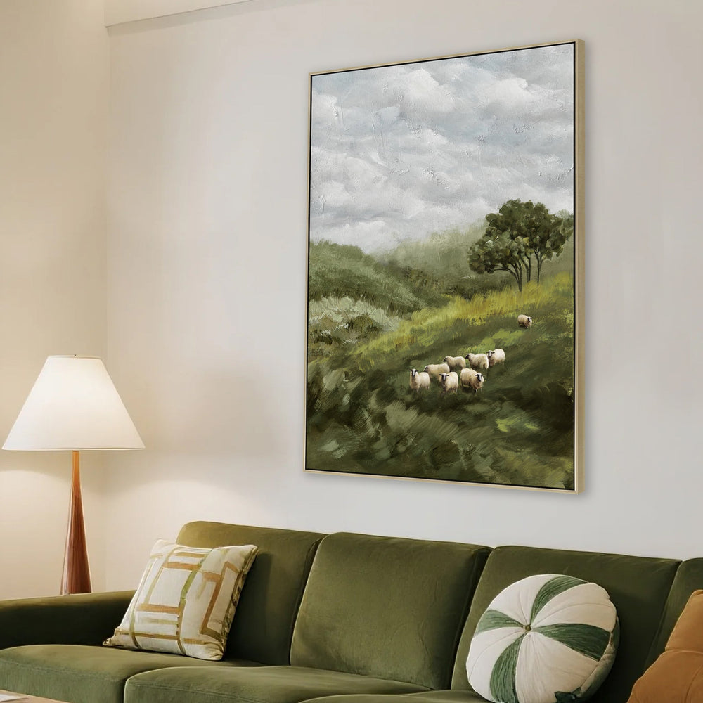 80 x 120cm Framed Canvas | Natural | Myka Home - View 3