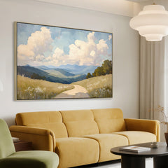 120 x 80cm Framed Canvas | Natural | Myka Home