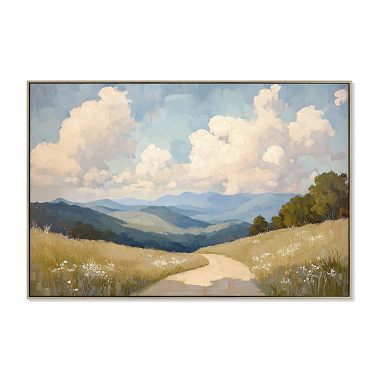 120 x 80cm Framed Canvas | Natural | Myka Home