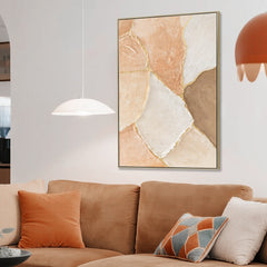 80 x 120cm Framed Canvas | Natural | Myka Home