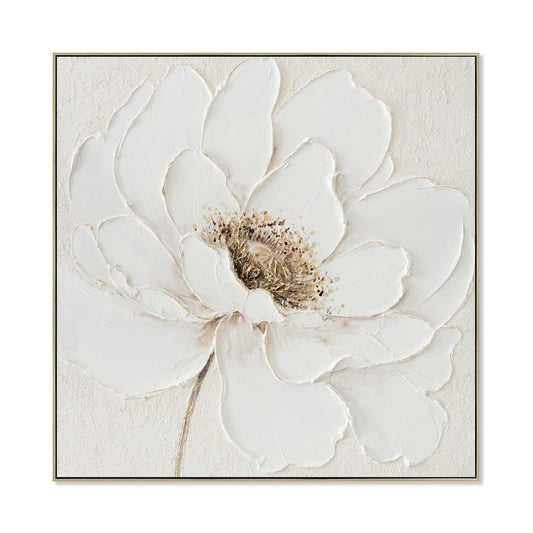 80 x 80cm Framed Canvas | Natural | Myka Home