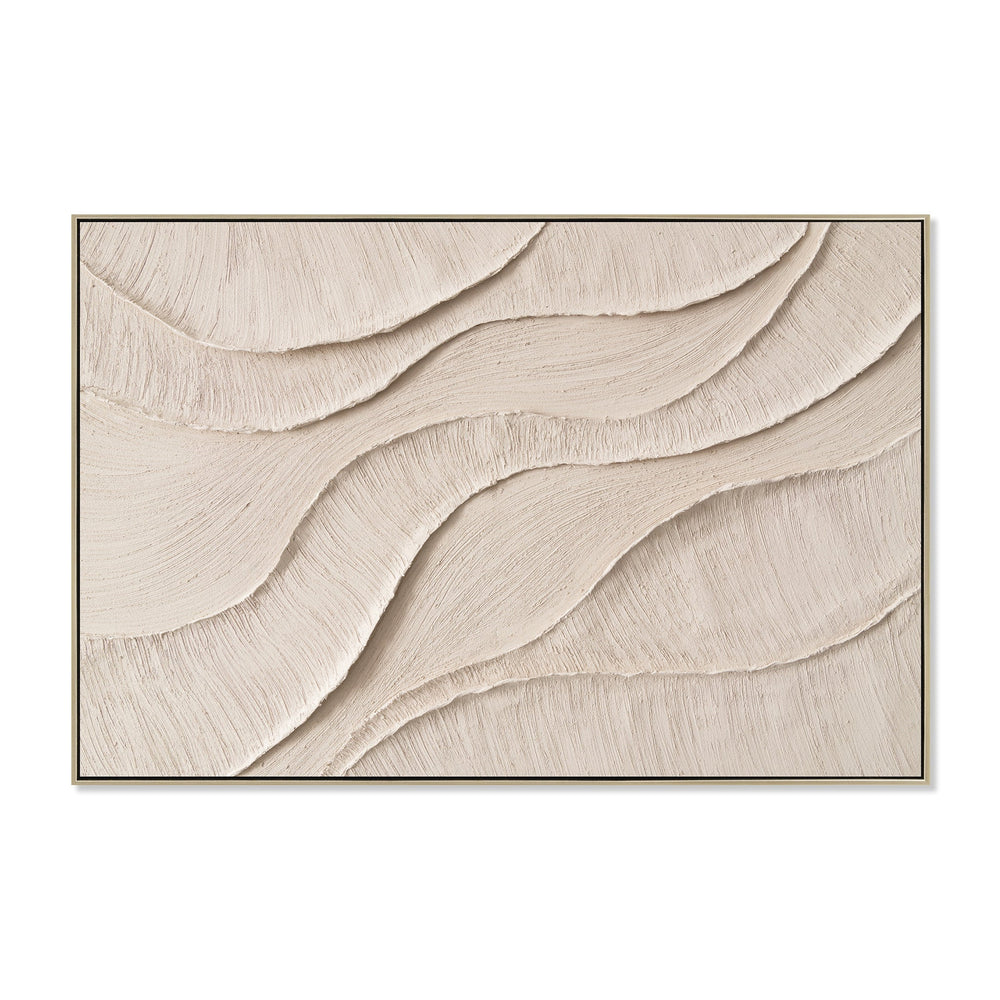 120 x 80cm Framed Canvas | Natural | Myka Home